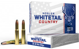 Nosler 40135 Whitetail Country 30-30Win 150 GR Spitzer Boat Tail 20 Per Box/10 Case - 20rd Box