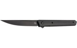 Boker 01BO339 Plus Kwaiken Air Pocket 3.54" Plain Black G10 Handle