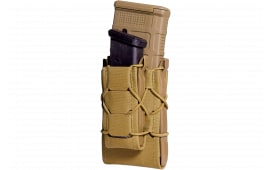 High Speed Gear 24DD00CB Taco Gen 2 Double Decker Coyote Brown Nylon Molle Compatible w/ Rifle/Pistol