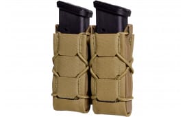 High Speed Gear 24PT02CB Taco Gen 2 Double Pistol Coyote Brown Nylon Molle Compatible w/ Pistol