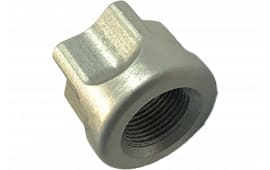 Timber Creek Outdoors Thread Protector 1/2-28 Silver Billet Aluminum, CNC Machined, MPN 1/228TPS