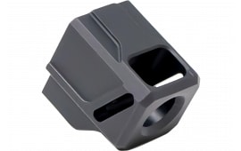Faxon Firearms FFPACOMPSSG01 EXOS-523 Compensator for G43 Black Anodized Aluminum 1/2"x28 Threads 1.125" OAL 9mm