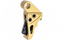 Tyrant CNC TDHCATTRIGGOLD/BLK Trigger/Shoe Gold/Black Fits Springfield Hellcat Pro