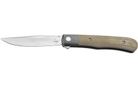 Boker 01BO930 Trapper 3.23" Plain Nitro-V Blade Micarta Handle