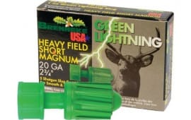 Brenneke SL202HFSGL Green Lightning 20 Gauge 2.75" Slug 1 oz - 5sh Box