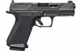 Shadow Systems SS1040CA MR920 Elite 9mm 10+1 Black Nitride Optic Cut/Serrated/Window Cut Stainless Slide Black Interchangeable Backstrap Grip *CA Compliant