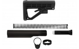 TacFire MAR050B AR-15 Stock Kit, Black Matte, 6-Position Stock, Carbine Buffer Spring, 3 oz. Buffer.