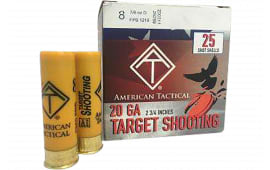 ATI Target Load 20Gauge 2.75" 7/8oz 8Shot 25 Per Box/10 Case - 25sh Box