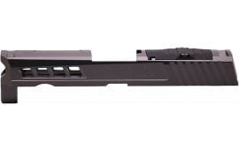 True Precision Inc TPP32CSBCRMR Axiom Optic Cut Slide Fits Sig P320 Black DLC Anodized 416rd Stainless Steel