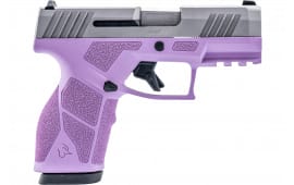 Taurus GX2 9mm Pistol 1-GX2939LP-10 3.38" 10+1 Striker-Fired Light Purple Frame/Stainless Slide Accessory Rail