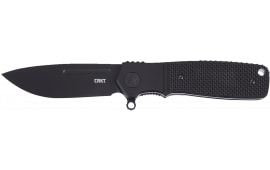 CRKT K245KKP Homefront Compact 2.91" Folding Plain S35VN SS Blade Black G10 Handle