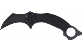 CRKT 2635 DU Hoc Deadbolt 3.62" Plain SK-5 Steel Blade Black