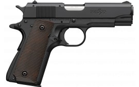 Browning 1911-22 A1 Compact 051064490 Pistol, .22 LR, 3.6" Barrel, 10+1, Single Action, Alloy Frame, Brown Grips.