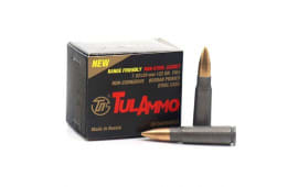 Tulammo UL076215 Range Safe 7.62x39 122 GR FMJ Non-Corrosive -20 Round box -  Russian Tula Ammunition
