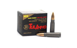 Tulammo UL076240 7.62x39 Ammunition, 122 GR FMJ Non-Corrosive -1000 Rounds -  Russian Tula Ammunition
