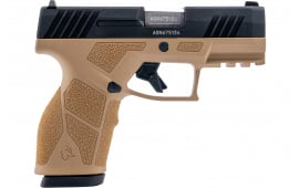 Taurus 1-GX2931T10 GX2 9mm 10+1 3.37" Black Alloy Slide Tan Polymer Grip