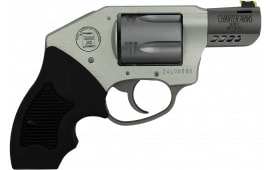 Charter Arms 53801 Off Duty Coyote 5rd 2" Matte Stainless Ported Barrel & Cylinder, Anodized Aluminum Frame, Black Finger Grooved Rubber Grip, Concealed Hammer Revolver