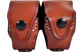 1791 Gunleather RVSLDCBRA Speed Loader Double Carrier Brown Steerhide Compatible w/ 5/6 Shots