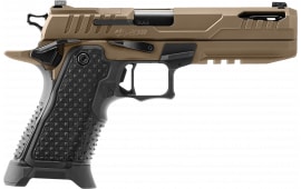 Oa Defense OA2311FPROELTHDBPRT21 2311 Pro Elite 17+1/21+1 5" Black DLC Ported Barrel, Optic Ready/Serrated Slide, Black Aluminum Frame w/Picatinny Rail, Black Grip, Ambidextrous