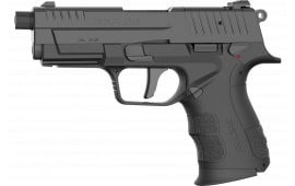 Retay USA RXP22BLK13TH RXP 13+1 4" Black Threaded Barrel, Black Cerakote RMR/RMSc Optic Ready/Serrated Slide & Polymer Frame w/Accessory Rail, Textured Grip