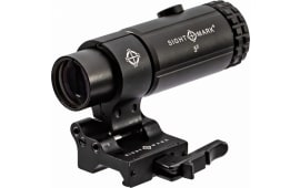 Sightmark SM19064 T-5 Magnifier  Matte Black 5x23mm 30mm Tube Features LQD Flip To Side Mount