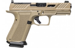 Shadow Systems MR920 Elite SS-1052-CA Pistol, 9mm, 4" Barrel, 10 Rounds, Striker Fired, Optics-Ready, FDE Frame/Slide, Spiral-Fluted Barrel.