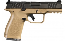 Rost Martin RM1CFDEOSP10CA RM1C 10+1 4" Black Tenifer Optic Ready/Serrated Flat Dark Earth Frame RGT Grip