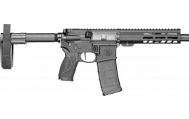Smith & Wesson 13658 M&P15 223 / 7.50" Armornite Barrel 30+1, Fixed Arm Brace, Black Interchangeable Palmswell Grip Inserts, Manual Safety, Straight Buffer Tube, Optics Ready