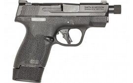 Smith & Wesson 14095 M&P9 Shield Plus Micro-Compact Frame 9mm 10+1 15+1 13+1 3.70" Black Armornite Stainless Slide Black Polymer Frame Textured Grip