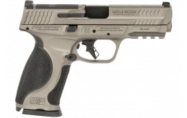 Smith & Wesson 14161 M&P M2.0 Full Size Frame 10+1 4.63" Black Steel Barrel, Gray Optic Cut/Serrated Steel Slide, Gray Aluminum Frame w/Picatinny Rail, Black Polymer Grip