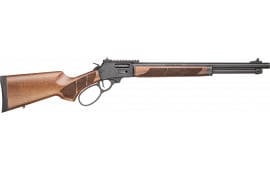 Smith & Wesson 13811 1854 45 Long 9+1 19.25" Black Armornite Threaded Barrel, Black Armornite Picatinny Rail Stainless Receiver, Fixed Walnut w/Textured Grip Panels Stock, Large Loop