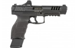 HK 81000877 VP9L SCS 20+1 5" Black Polygonal Rifled Barrel, Long/Lightening Cuts/Optic Cut SCS Steel Slide, Polymer Frame w/Picatinny Rail, Black Interchangeable Backstrap Grip