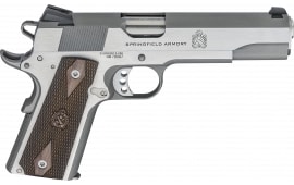 Springfield Armory PX9420S 1911 Garrison 5" 7+1 Stainless Steel Frame & Slide Thin-Line Wood with Double-Diamond Pattern Grip