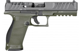 Walther Arms 2858398 PDP Optic Ready 5" 18+1 Black Steel Slide Performance Duty Textured Polymer Grip (Full Size)
