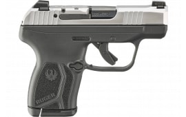 Ruger 13748 LCP Max Compact Frame 10+1 2.80" Black Oxide Alloy Steel Barrel, Matte Serrated Stainless Steel Slide, Black Polymer Frame, Black Polymer Grip