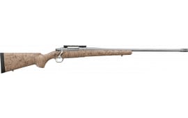 Ruger 57152 Hawkeye FTW Hunter Full Size 4+1 Matte Stainless Steel Threaded Barrel, Picatinny Rail Stainless Steel Receiver, Speckled Tan/Black HS Precision Synthetic Stock