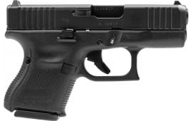 Glock UA265S201MOS G26 Gen 5 MOS Sub-Compact Frame 10+1 3.43" Black GMB Barrel, Black nDLC MOS Cut/Serrated Steel Slide, Black Polymer Frame, USA Made
