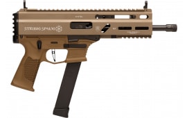 Grand Power Stribog SP9A3G 810091156155 Pistol, 9mm Luger, 8" Threaded Barrel, 30+1, Semi-Auto, Glock Mag Compatible, Non-Reciprocating Charging Handle.