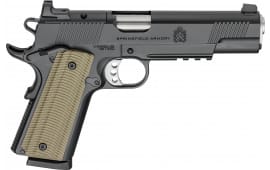 Springfield Armory PO9230AOS 1911 Operator AOS 8+1 5" Black Cerakote Optic Ready Carbon Steel Slide Black Cerakote VZ G10 Grip