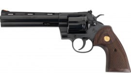 Colt ZPYTHONBP6WTS Python .357 Magnum 6" Barrel 6rd Revolver, Blued W/ Walnut Colt Medallion Grips - Minor Cosmetic Blem