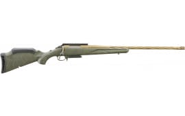Ruger 46933 American Predator Gen II Full Size 3.1"\s22" Burnt Bronze Cerakote Threaded Barrel, Picatinny Rail Steel Receiver, Green Splatter Adjustable Synthetic Stock