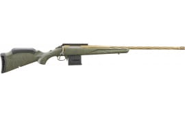Ruger 46939 American Predator Gen II Full Size 10+1 22" Burnt Bronze Cerakote Threaded Barrel, Picatinny Rail Steel Receiver, Green Splatter Adjustable Synthetic Stock