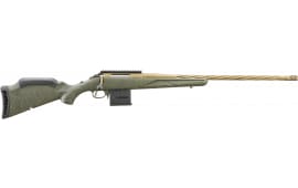 Ruger 46940 American Predator Gen II 10+1 22" Burnt Bronze Cerakote Threaded Barrel, Picatinny Rail Steel Receiver, Green Splatter Adjustable Synthetic Stock