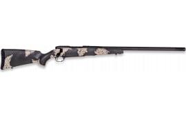 Weatherby MGS01N7MMBR2B Mark V Backcountry Guide BSF Carbon Graphite Black Cerakote/Peak 44 Blacktooth Exposed Carbon Fiber w/ Olive Green/Backpack Sponge Stock