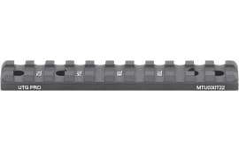 Leapers MTU030T22 Optic Mount Matte Black Anodized Aluminum Aluminum