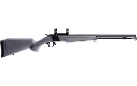 CVA PR2119M Wolf 24" Blued Steel Barrel & Steel Receiver w/Picatinny Rail, Fixed Stealth Gray Synthetic Stock
