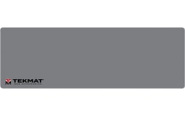 TekMat TEKR36TMLOGOGY Cleaning Mat Gray Rubber 12" x 36" Tekmat Logo Illustration