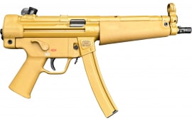 HK 81001078 SP5 RAL8000 30+1 8.86" Black Navy-Style Threaded Barrel, Flat Dark Earth Receiver, FDE Polymer Grip, 2 Magazines