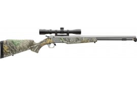 CVA PR2118SSCP Wolf w/Optic 24" Stainless Steel Barrel & Drilled & Tapped Stainless Steel Receiver, Fixed Realtree Edge Synthetic Stock, KonusShot 3-9x32mm
