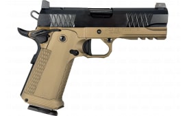 Jacob Grey Firearms TWC9EBB TWC9 17+1 4.25" Black Bull Barrel, Black Optic Ready/Serrated Steel Slide, Battle Brown Aluminum Frame w/Beavertail & Picatinny Rail